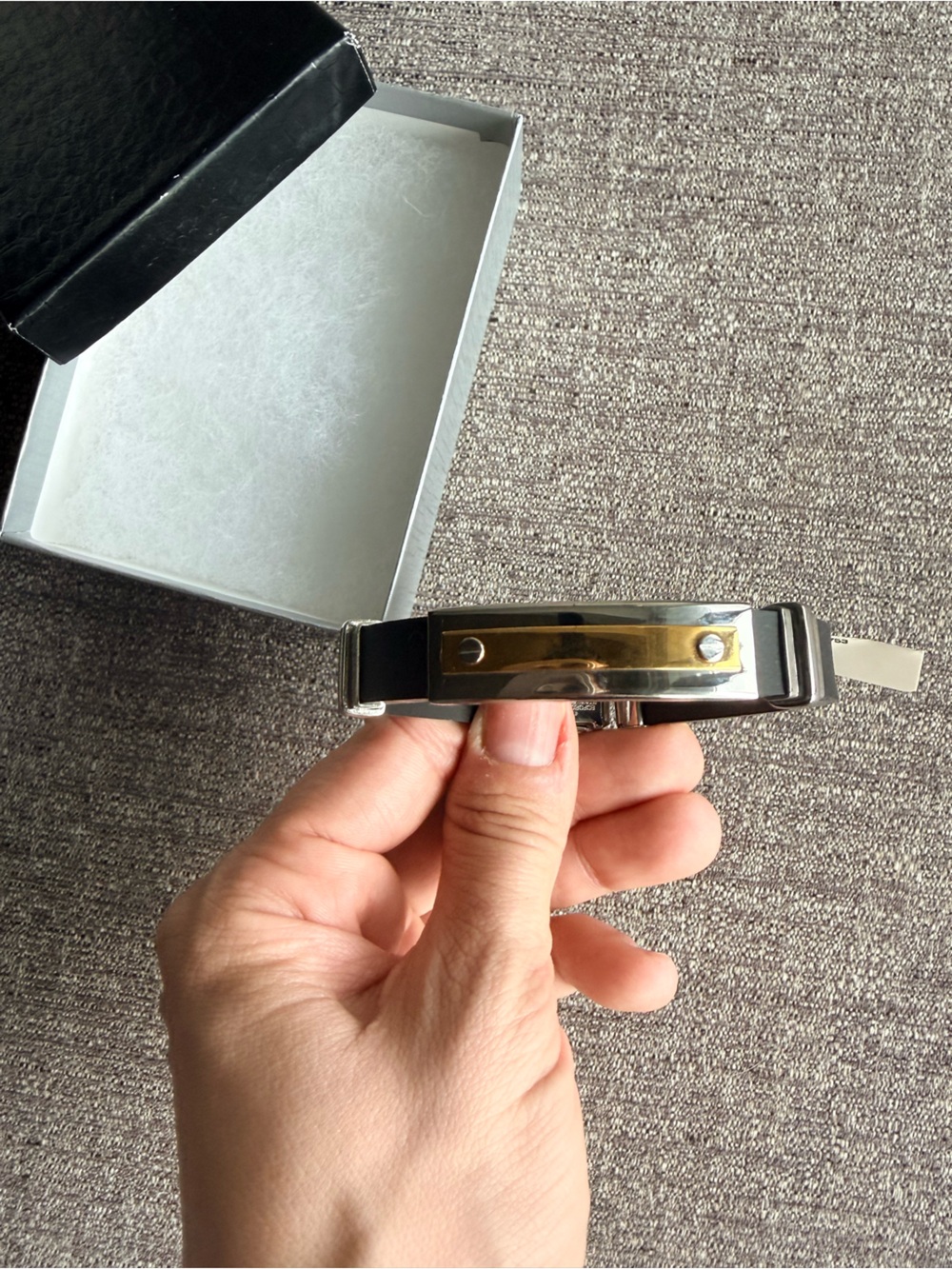 Men’s Steel/Rubber Bracelet - Picture 2 of 6